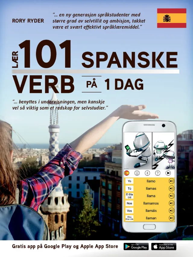 Tell Forlag Lær 101 spanske verb på 1 dag ordbok spansk