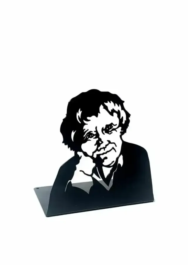 Megafon Forlag Astrid Lindgren bokstøtte stål svart