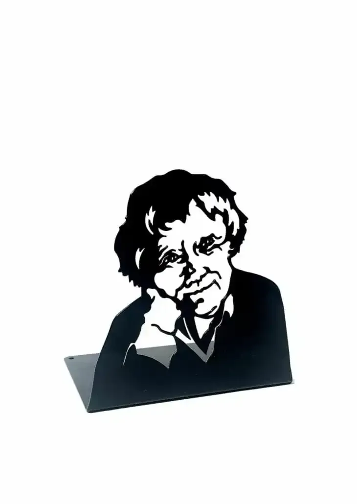 Megafon Forlag Astrid Lindgren bokstøtte stål svart