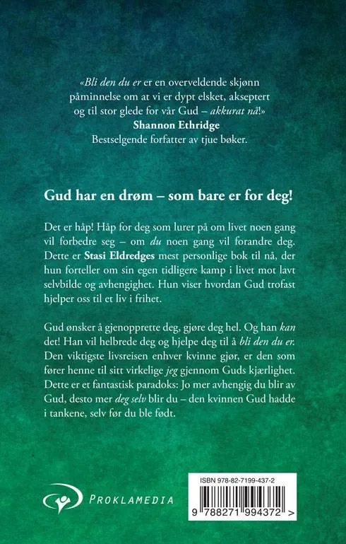 Proklamedia Bli den du er bok for kvinner heftet